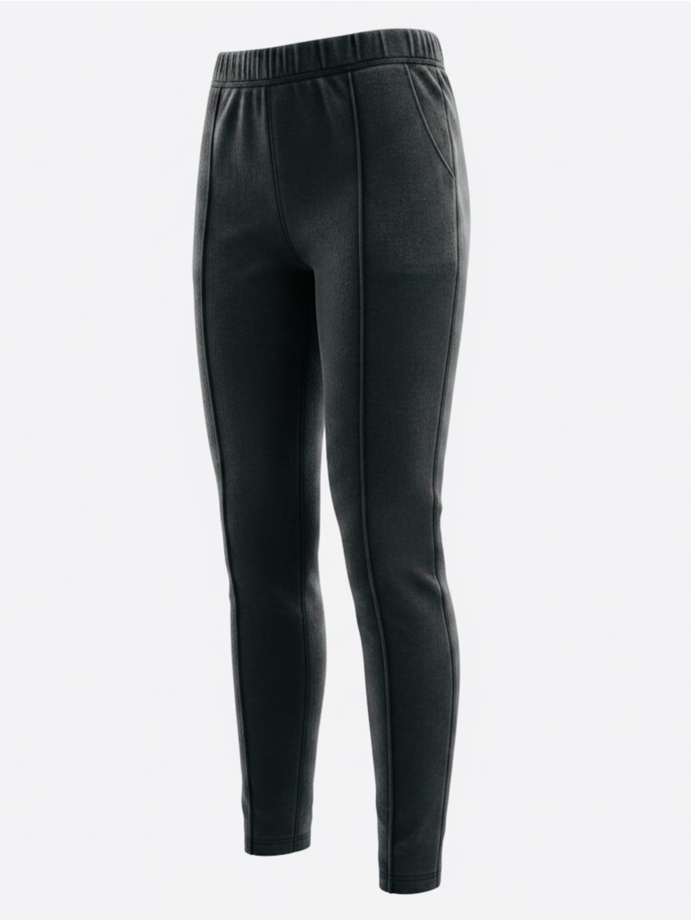 The Children’s Place Black Seam-Detail Girl’s Leggings - Youth Size 10, New
